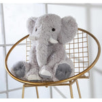 Large Elephant Stuffed Animal, 19.6Inch Soft Stuffed Elephant Plush Companion Gifts For Girls Boys, Gray