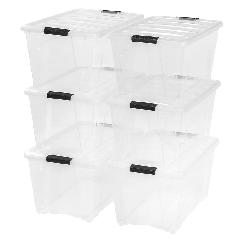 Iris Usa 53 Qt. Plastic Storage Bin Tote Organizing Container With Durable Lid A
