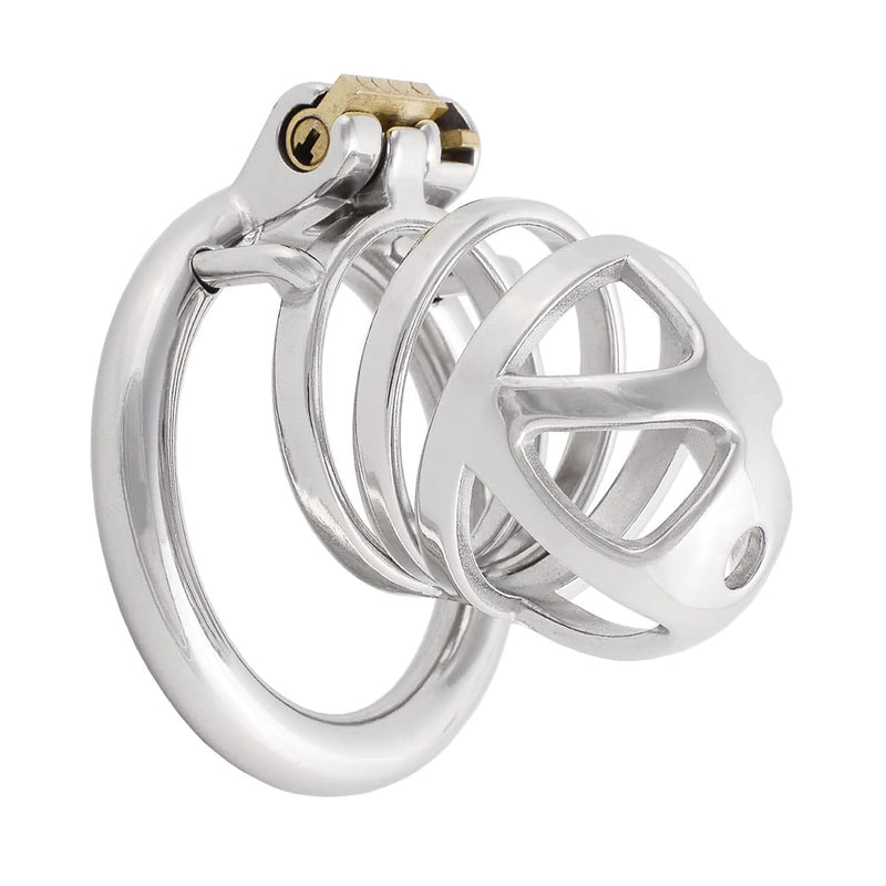 Chasity Cage For Men Metal Chastity Device Male Abstinence Chastity Lock Cock Cage Men'S Abstinence Virginity Lock Jj0550 50Mm