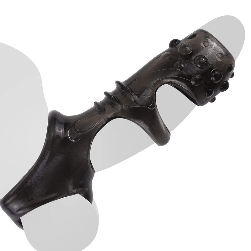 Vibrating Reusable Penis Sleeve With Testicle Ring Covered By Granules, Male Cock Condom With Bullet Vibrator Penis Extender Enlarger G-Spot Stimulation Delay Ejaculation Sex Toys For Couples