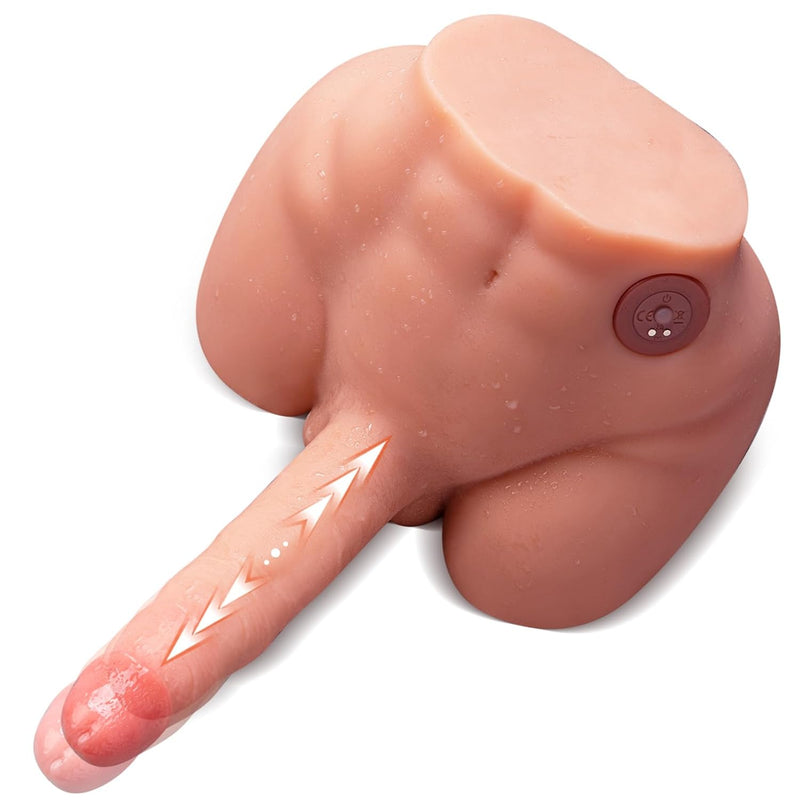 9.6Lb Male Sex Doll Torso With Telescoping Dildo For Women, Realistic Sex Dolls Lifelike Sex Doll With 7 Thrusting Modes, Unisex Masturbator Adult Sex Toy For Women Gay Couple