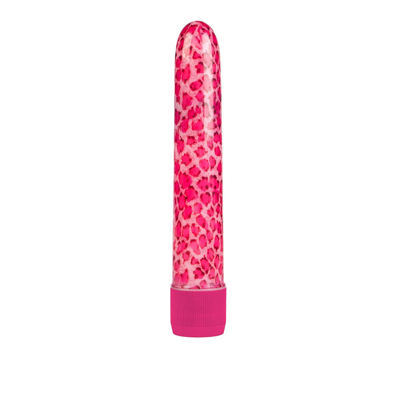 Houston Pink Leopard Vibrator, 6.5"