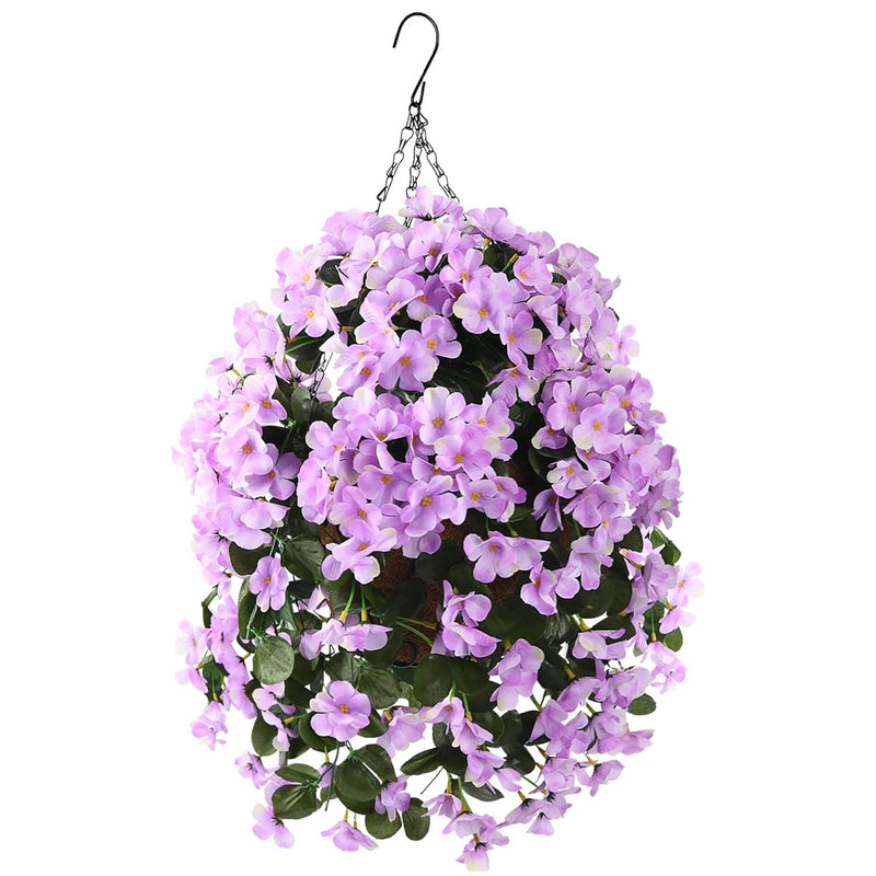 Artificial Hanging Flowers In Basket For Patio Garden Decor,Artificial Plant W