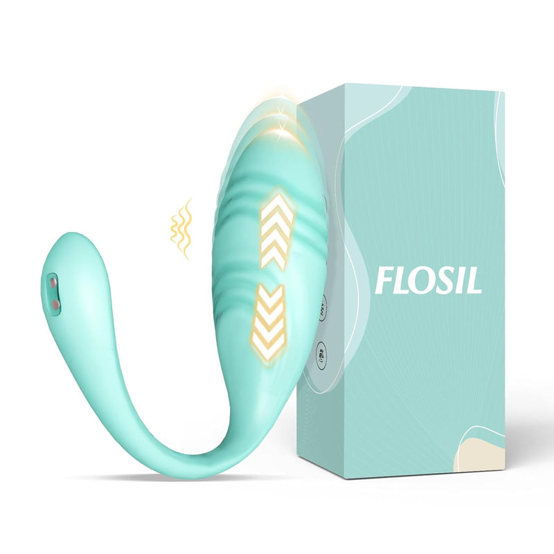 Thrusting Egg Vibrator, Mute Remote Control Vibrator With 9 Thrusting & Vibrating Modes, Couple Vibrator Thrusting Dildo For Women, Wearable Panty Sex Toys For Adult Game, Blue