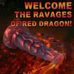 14.7 In Big Dragon Knot Dildo,Realistic Silicone Dildo With Strong Suction Cup, Fantasy Monster Colorful Creature Thin Dildos Dragon Penis Anal Plug Sex Toy For Women Men Couple Play Game