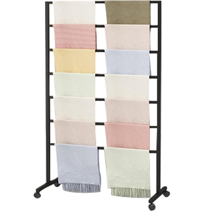 Freestanding Metal Scarf Display Stand, Double-Sided Scarf Floor Standing Displa