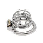 Ergonomic Design Chastity Device Male Chastity Device Stainless Steel Cock Cage Penis Ring Adult Game Sex Toy Chs163?1.77 Inch / 45Mm?