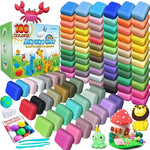 100 Colors Air Dry Clay Kit for Kids, Non-Sticky and Super Stretchy