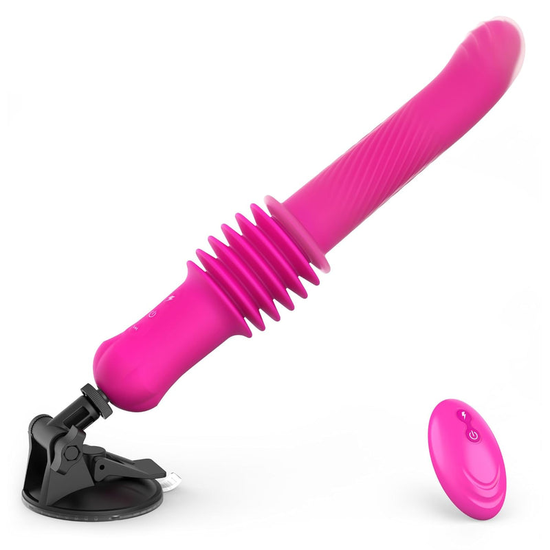 Tracy’S Dog Thrusting Dildo Sex Machine For Women, 2.36-Inch Deep Thrusts Vibrator Sex Toy With 3 Speeds & 10 Vibration Modes, Remote Control Adult Toy, Dual-Layer Silicone, Heating Function?Lento?