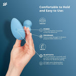 Deep Diver Anal Vibrator With App Control - Vibrating Anal Sex Toy, Butt Plug, Prostate Stimulator Toys, Anal Dildo - Compatible With App, Waterproof, Rechargeable (Light Blue)