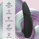 Next Black 3D Pleasure Air Clitoris Stimualtor & Pjur Aqua Water Based Personal Lubricant 3.4 Fl Oz - Female Sex Toys Bundle