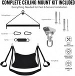 360° Adjustable Couples Suspension Swing with Padded Seat and Ceiling Mount Kit