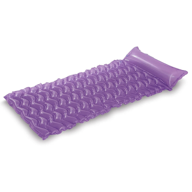 Intex Tote 'N Float Wave Mat Durable Vinyl Floating Inflatable Swimming Poo