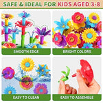 Girl Toys For 3 4 5 6 Year Old Girls Birthday Gift, Flower Garden Building Toys Set For Girls Toddlers Kids Ages 3-5, Building Educational Stem Toys