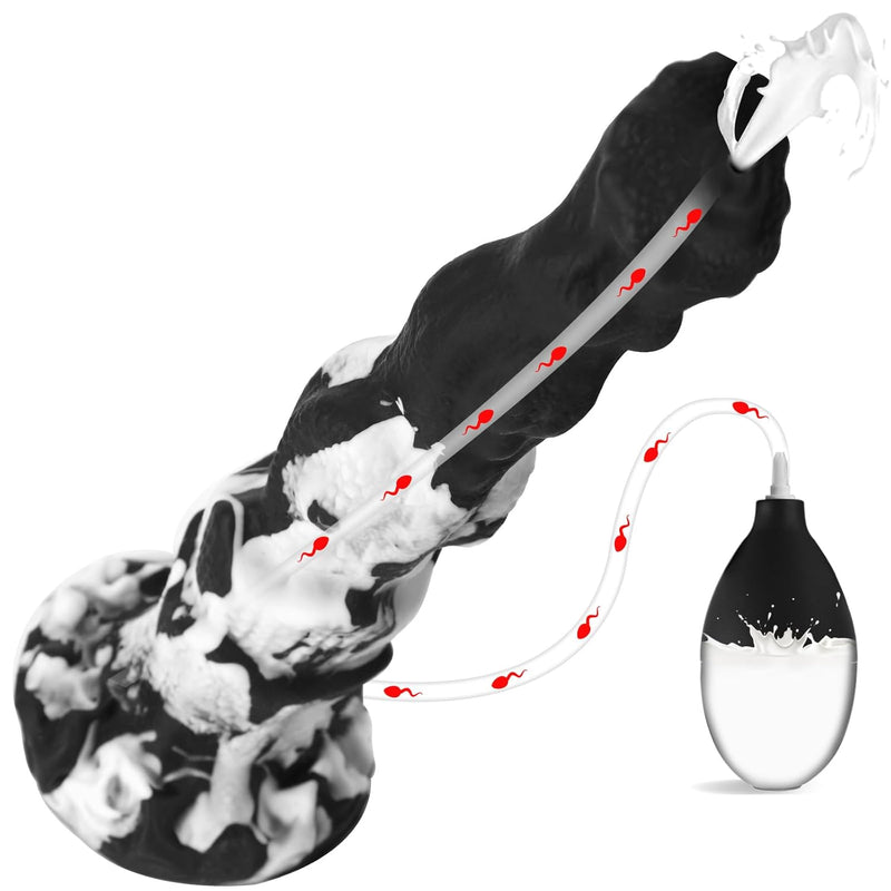 10-Inch Monster Dildo Squirting Sex Toy Horse Knot Dildo, The Irregular Penis, Stimulates Sensitive Points, Strong Suction Cup, Silicone Material, Easy To Clean For Women Men