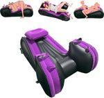 Inflatable Sex Chair with Automatic Air Pump, Positioning Pillow & Bondage Accessories