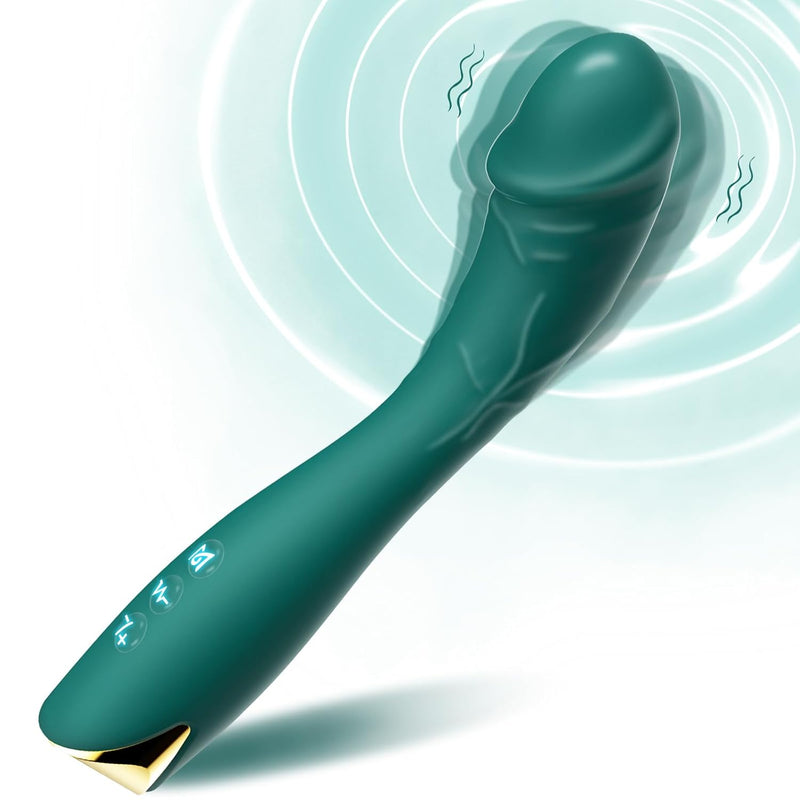 Realistic Curved G Spot Vibrator - Classic Sex Toys For Women With 10 Vibration & One-Burst Dildo Vibrator, Adult Sex Toys & Games Clitoral Vagina G Spot And Anal Stimulation For Women And Couples