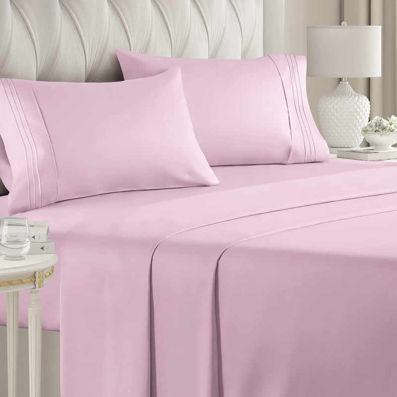 California King Size Sheet Set - Breathable & Cooling Sheets - Hotel Luxury Be