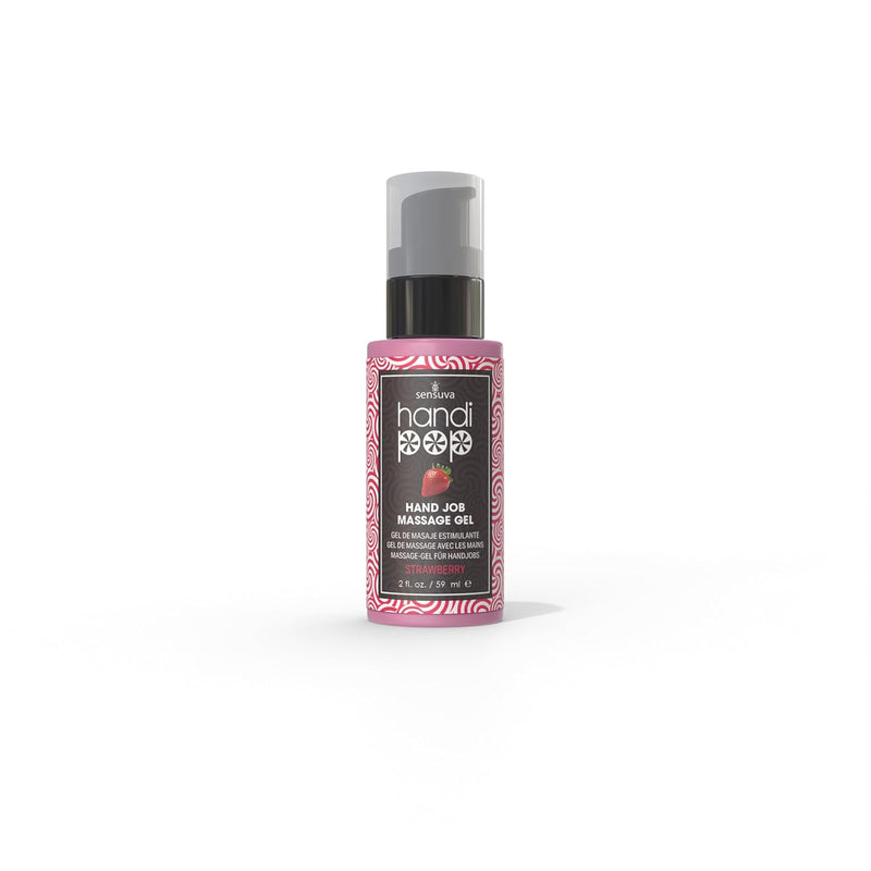 Handipop Edible Massage Gel | Hand Job Gel (Strawberry, 2 Fl. Oz.)