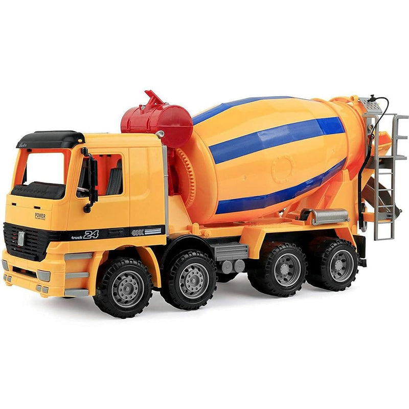Liberty Imports 14" Oversized Cement Mixer Truck Friction Powered Big Const