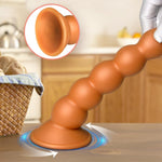 Butt Plug Anal Beads Small Anal Sex Toys For Beginners Women Men G-Spot Dildo Prostate Massager Liquid Silicone Anus Stretcher (S)