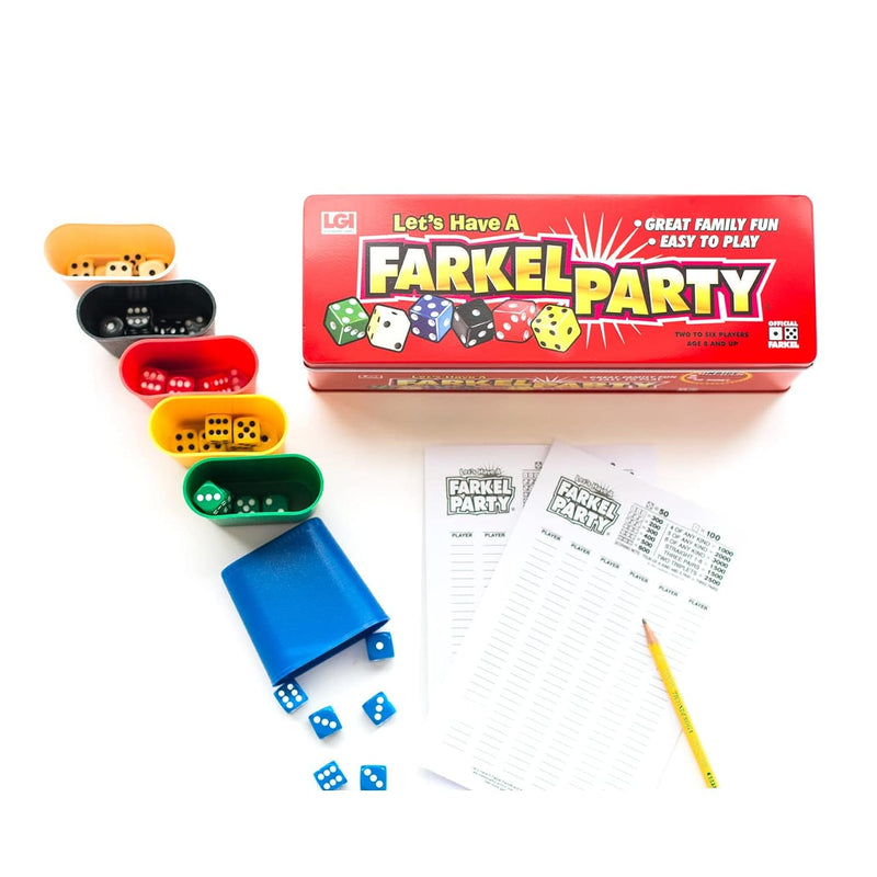 Party Game, Classic Family Dice Game, 6 Sets Of Dice, 6 Dice Rolling Cups,