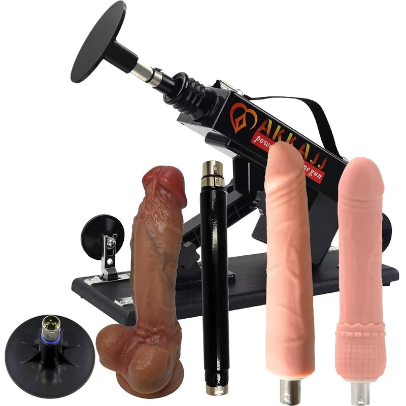 Automatic Adult Sex Machine Adjustable Telescopic Dildos For Women With Attachments