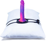 Adjustable PU Leather Suction Cup Dildo Holder – Straps to Furniture & Swing (3")