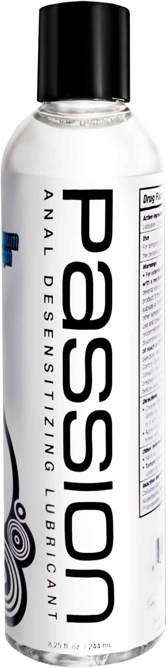 Maximum Strength Anal Numbing Lube - Water-Based, Long-Lasting & Easy to Clean (8.25oz)