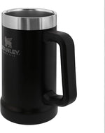 Classic Beer Stein with Big Grip Handle, Beer Party Mug and Tumbler, 24 oz