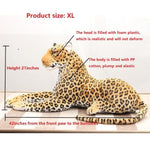 Giant Cheetah Stuffed Animal - Cheetah Plush Toy 48 Inch (Excluding Tail) - Large Leopard Stuffed Animal - Leopard Plush Toy