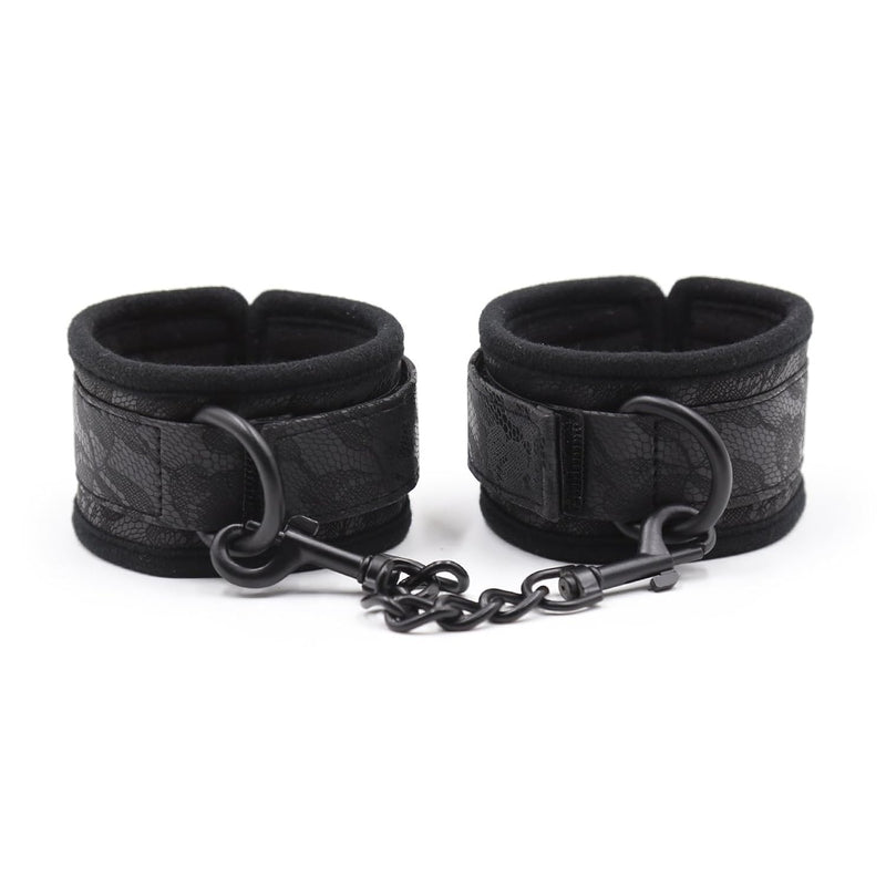 Bondage Handcuffs Ankle Cuffs Restraint Kits Bdsm Sex Toys For Adult Couple Lace Decoration Adjustable Bracelets Fetish Handcuffs
