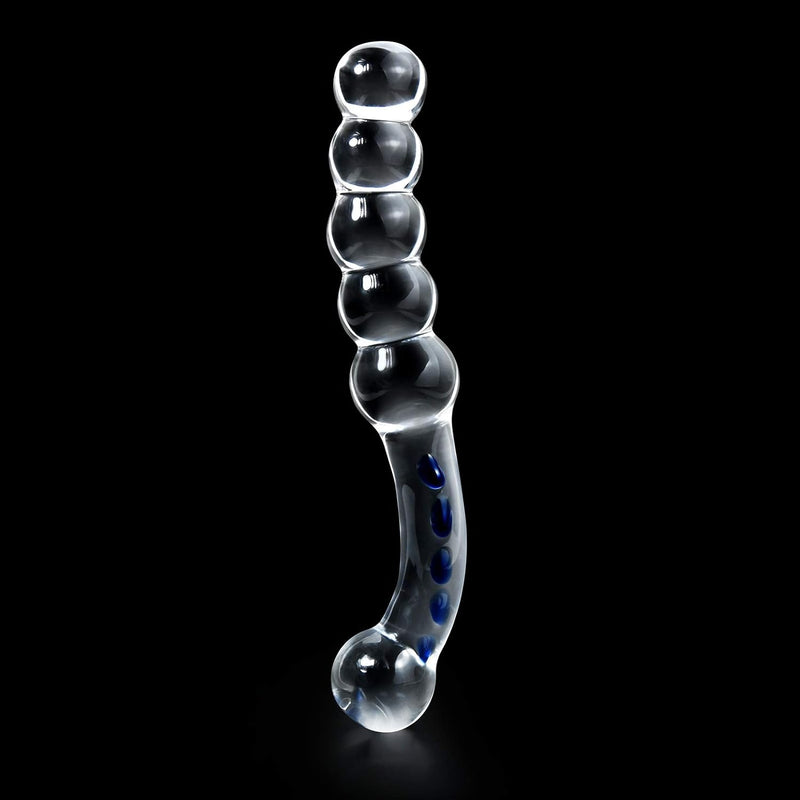 Crystal Glass Dildo Penis Anal Beads Butt Plug Masturbation Personal Massager G-Spot Stimulation Adult Sex Toy For Women