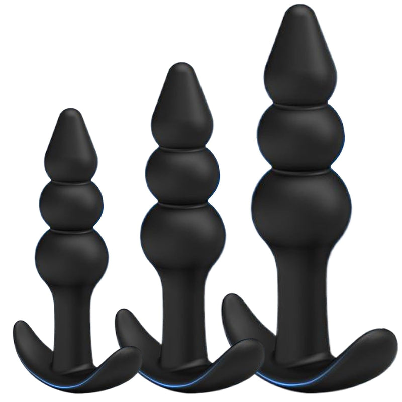 Anal Butt Plug Set For Comfortable Long-Term Wear 3Pcs Silicone Anal Sex Toys BlessMyBucket Anal Butt Plug Set For Comfortable Long-Term Wear 3Pcs Silicone Anal Sex Toys BlessMyBucket