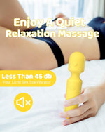 Mini Vibrator Wand, Cordless &amp; Waterproof Massager for Clitoral