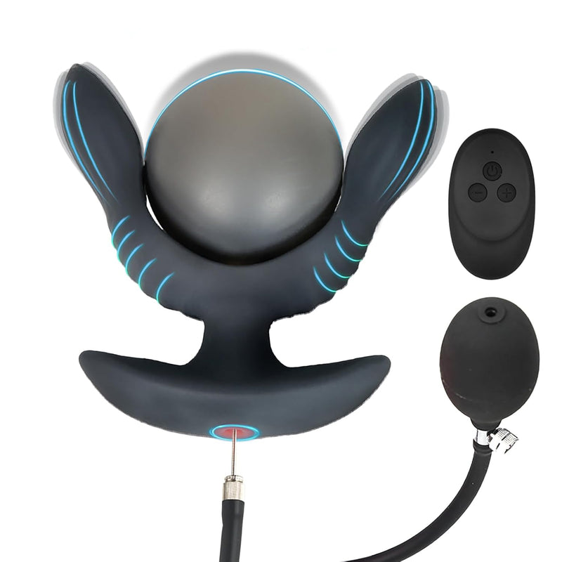 Vibrating Butt Plug Anal Vibrators Inflatable Anal Dilator Remote Control Vibrator With 10 Vibration Modes Male Prostate Massager Trainer For Men Female Couples Adult Anal Sex Toys