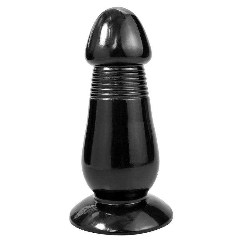 Realistic G-Spot Butt Plug Dildo Anal Training Sex Toys With Strong Suction Cup Vaginal Prostate Massager For Women Men (Black)