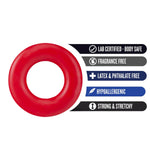 Blush Stay Hard Donut Cock Rings - Soft, Super Stretchy - Increase Stamina - Longer, Harder, Bigger Erections - Add Girth - Performance, Pleasure Enhancing Penis Ring For Ed Sex Toy For Men, Couples