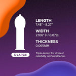 X-Large Condoms, 24 Count