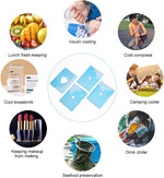 10pcs Ice packs for Lunch Box - Freezer Ice packs - Slim Long Lasting Cool Packs for Lunch Bags and Cooler, Poker Design (Heart)