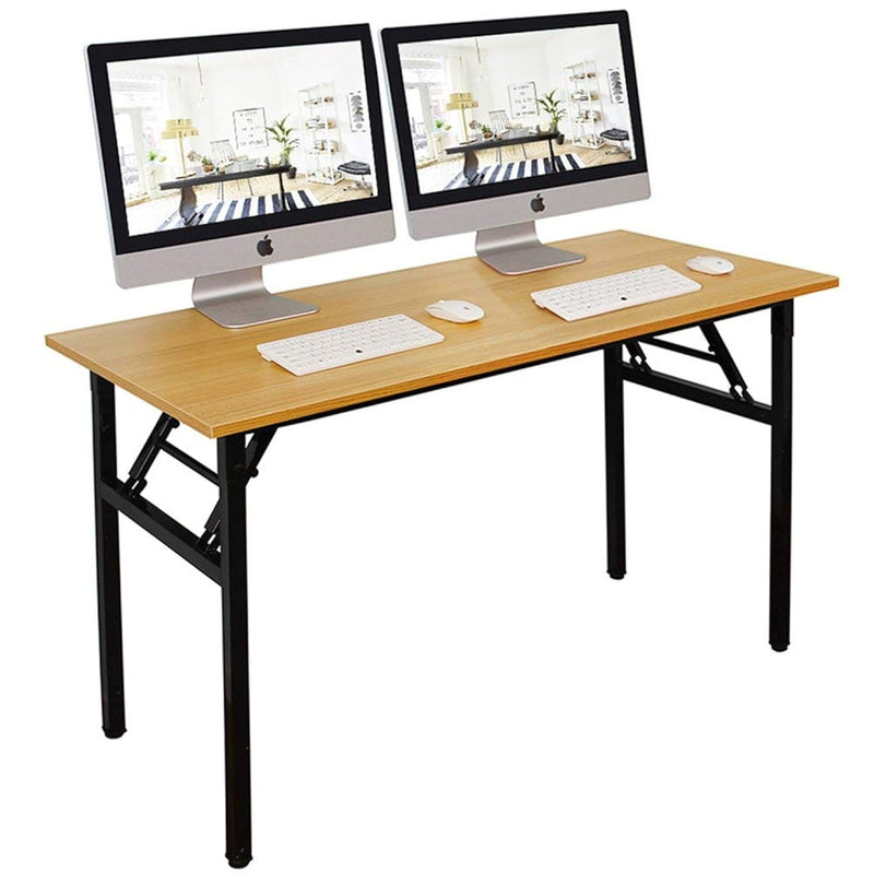 55 Inches Folding Table Computer Desk Portable Table Activity Table Conference