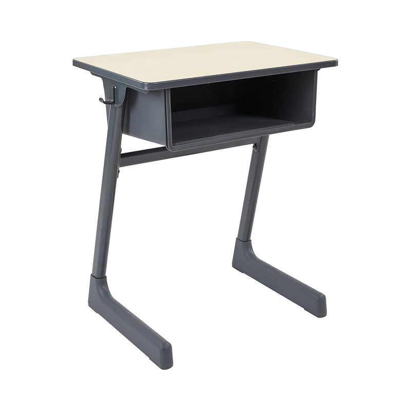 Cave Open Front Desk, Maple/Black