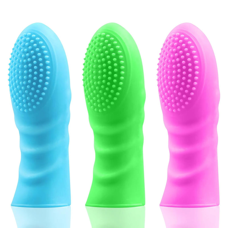 Finger Sleeve Set 3Pcs Silicone Fingering Sex Toys G-Spot Prostate Massage Masturbation Clit Stimulator For Women Men And Couples