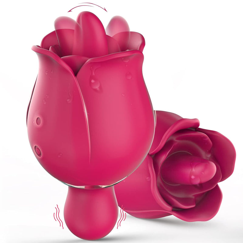 Rose Toy Vibrator For Women, Clitoral Tongue Licking Toy Mini Small Vi BlessMyBucket Rose Toy Vibrator For Women, Clitoral Tongue Licking Toy Mini Small Vi BlessMyBucket