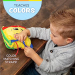 - Bongo Square - Toddler Learning Toys - Sensory Fine Motor Activity - Easy Road Trip Accessories Travel Toy