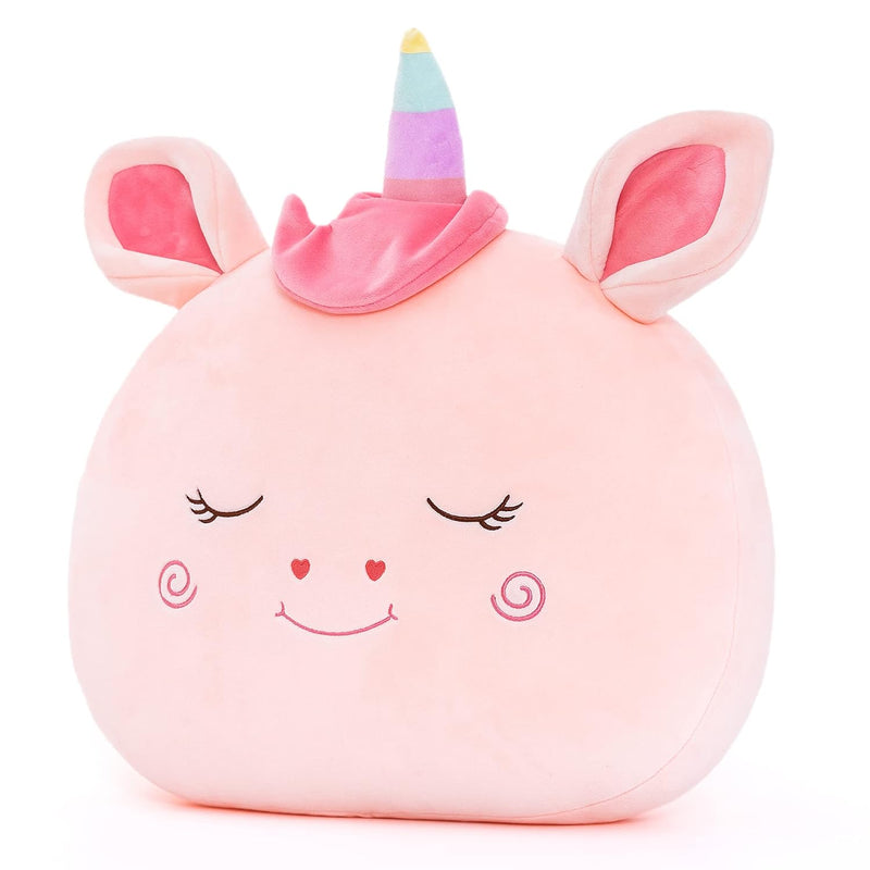 Stuffed Unicorn Plush Kids Pillow Toys Gift For Toddler For Girls Pink 15 I
