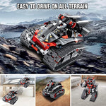 3-In-1 Stem Remote & App Controlled Coding Robot Building Kit For Boys 6-12, 419 Pcs Rc Robot/Tank/Car Educational Building Blocks Toy, Science Learning & Engineering Gift For Kids