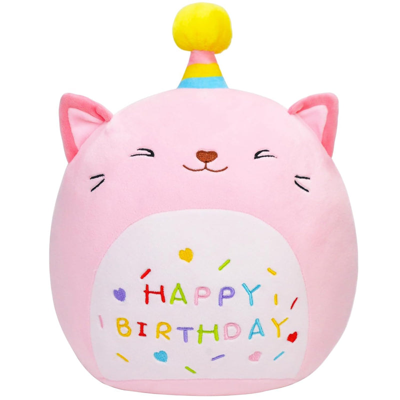 Cat Plush Toy 12 Inch Cute Unicorn Cat Birthday Stuffed Animal Soft Cat Plu