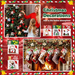 36 Pcs/ 12 Set Christmas Mini Stuffed Animal Gifts Bulk With Xmas Cards And Gift Bags Tiny Christmas Plush Keychains Exchange Gift For Xmas Tree Decor Stocking Fillers Holiday Party Favors