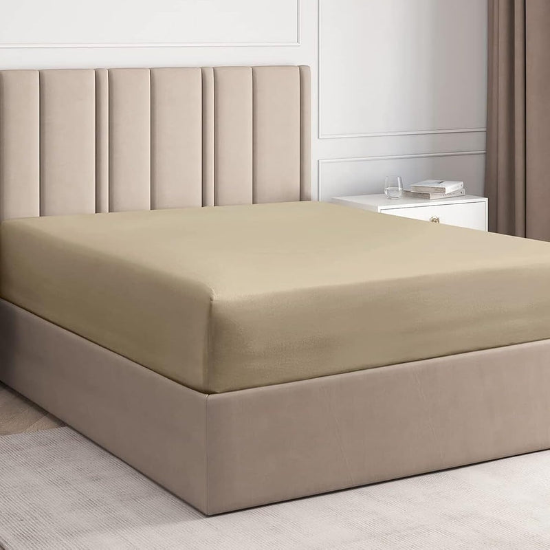 Queen Cotton Fitted Sheet - 400 Thread Count Cotton - Cotton Sheets Queen Size